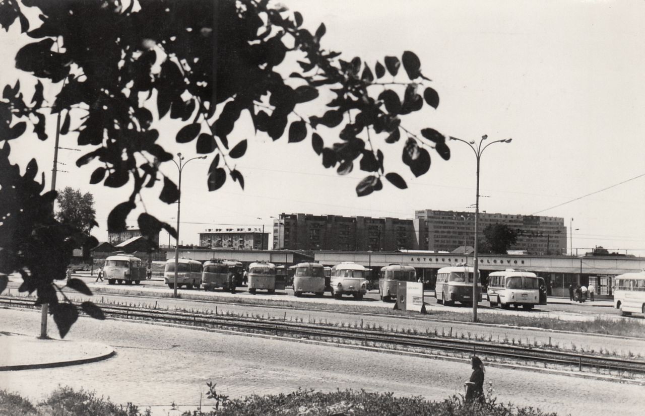 Autobusni kolodvor, Avenija Marina Držića, oko 1965. godine